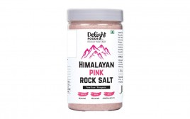 Delight Foods Himalayan Pink Rock Salt   Glass Jar  800 grams